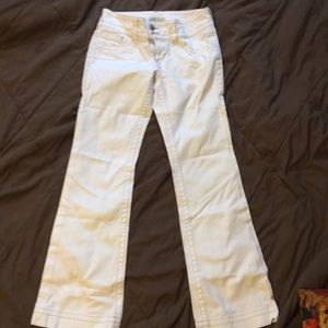 White CAbi Bootcut Jeans